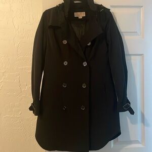 Michael Kors Hooded Trench Coat with water resistant material (not waterproof)